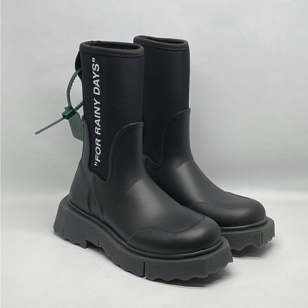 Off-White Sponge Rubber Rain Boots size 37